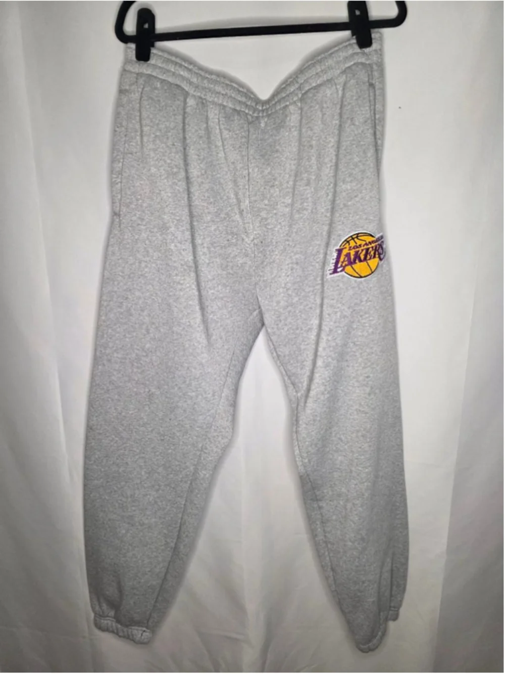 Men's NBA Grey Los Angeles Lakers Sweatpants XL - Picture 1 of 7